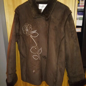 Chadwicks Vintage faux fur lined jacket